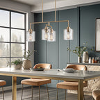 Monroe 28 Luminaire îlot moderne à 4 lumières