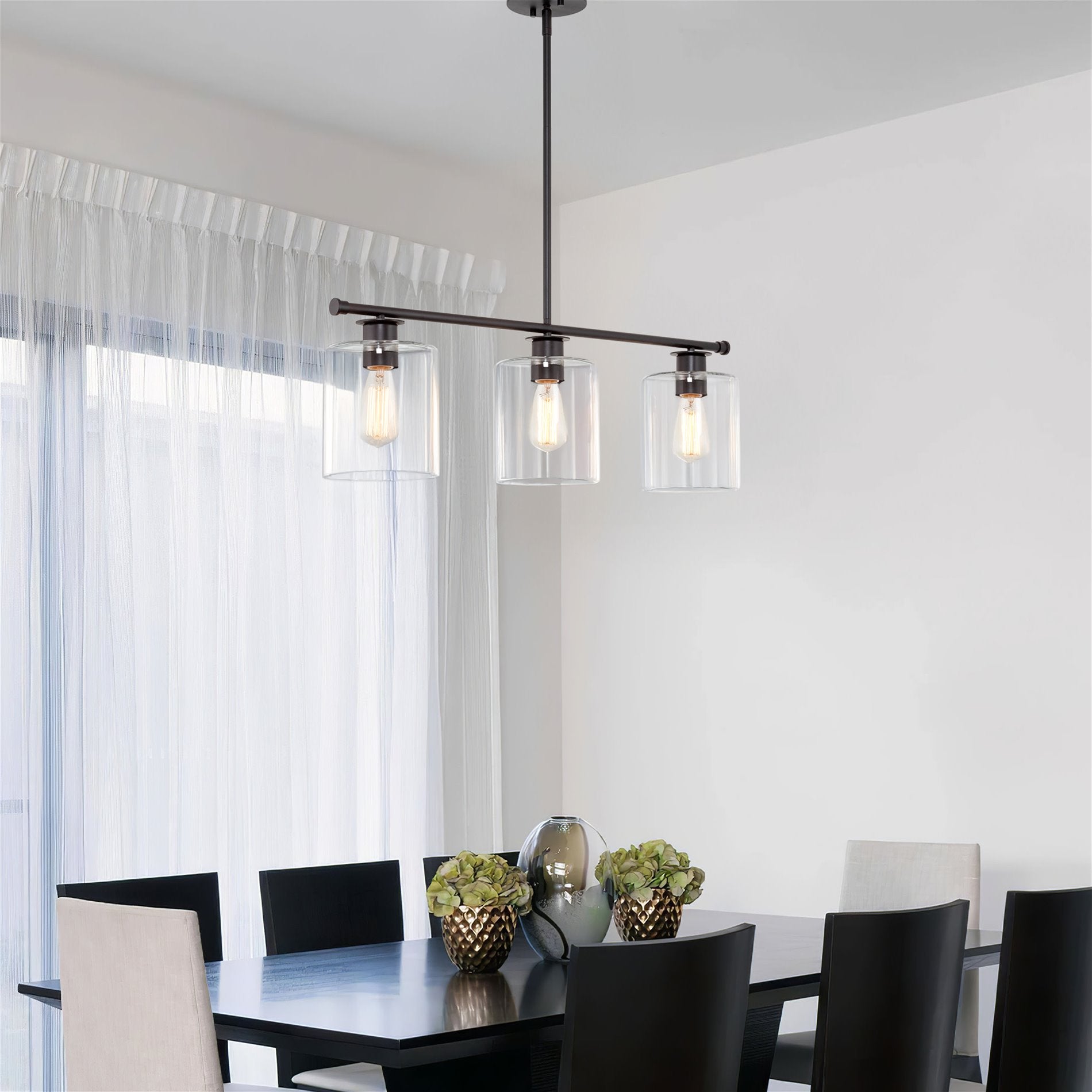 Sloane 31 Applique murale à 3 lumières style industriel moderne, style ferme, pour îlot central