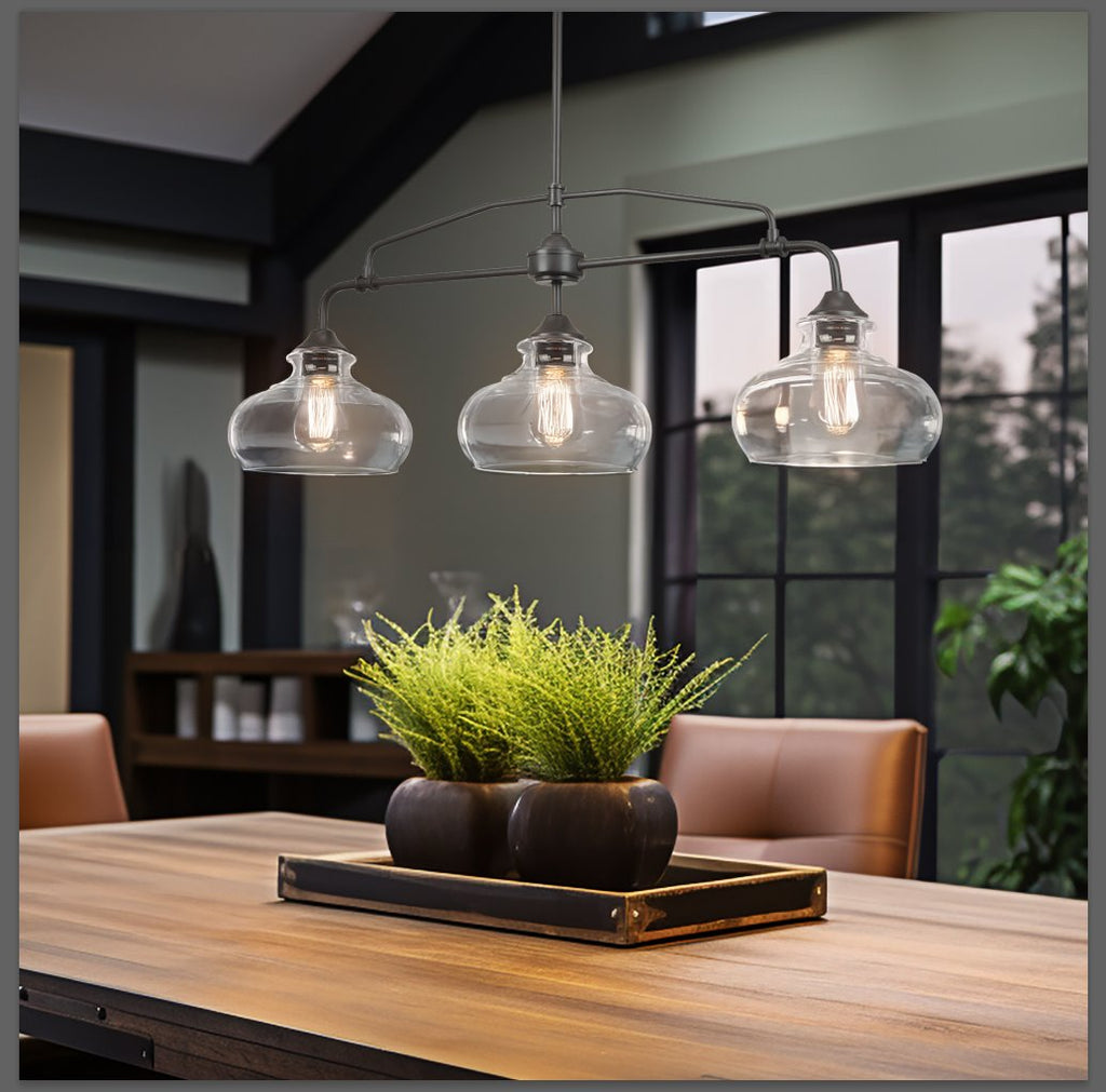 Harlow 38 Applique murale moderne industrielle style ferme à 3 lumières pour îlot de cuisine