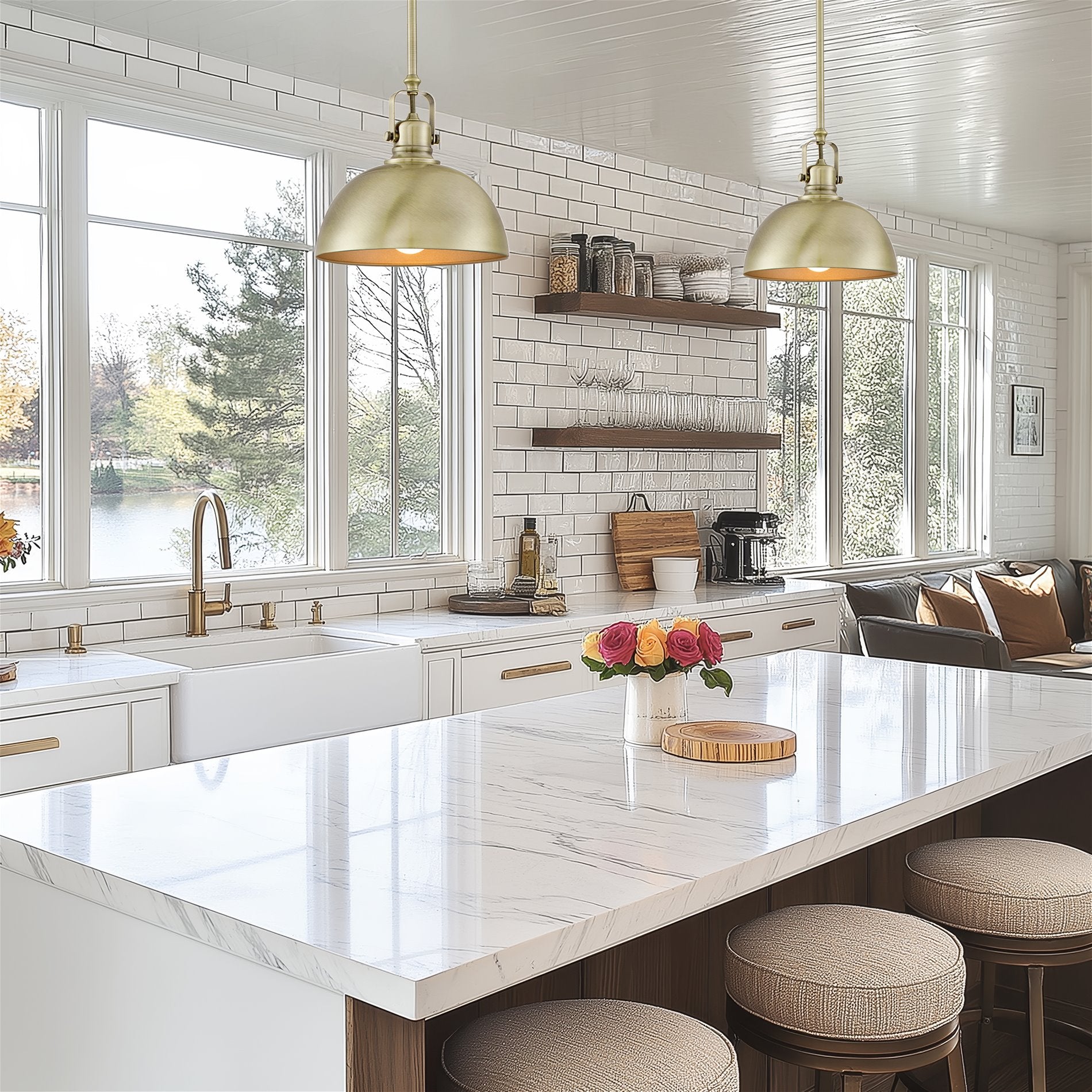 Suspension industrielle contemporaine Belle 9