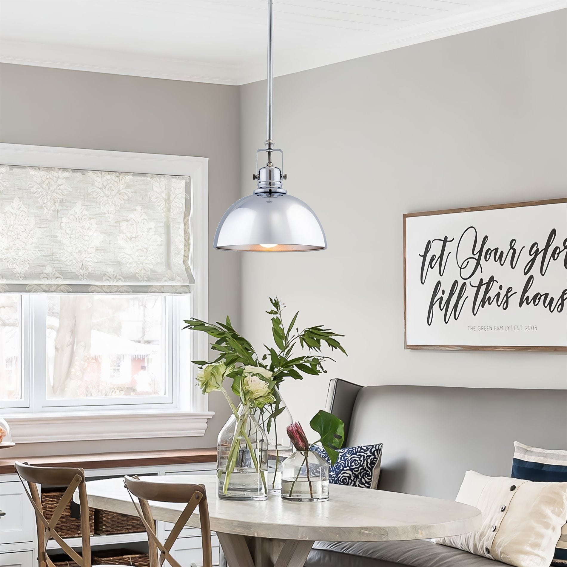 Suspension Belle 9 style industriel moderne