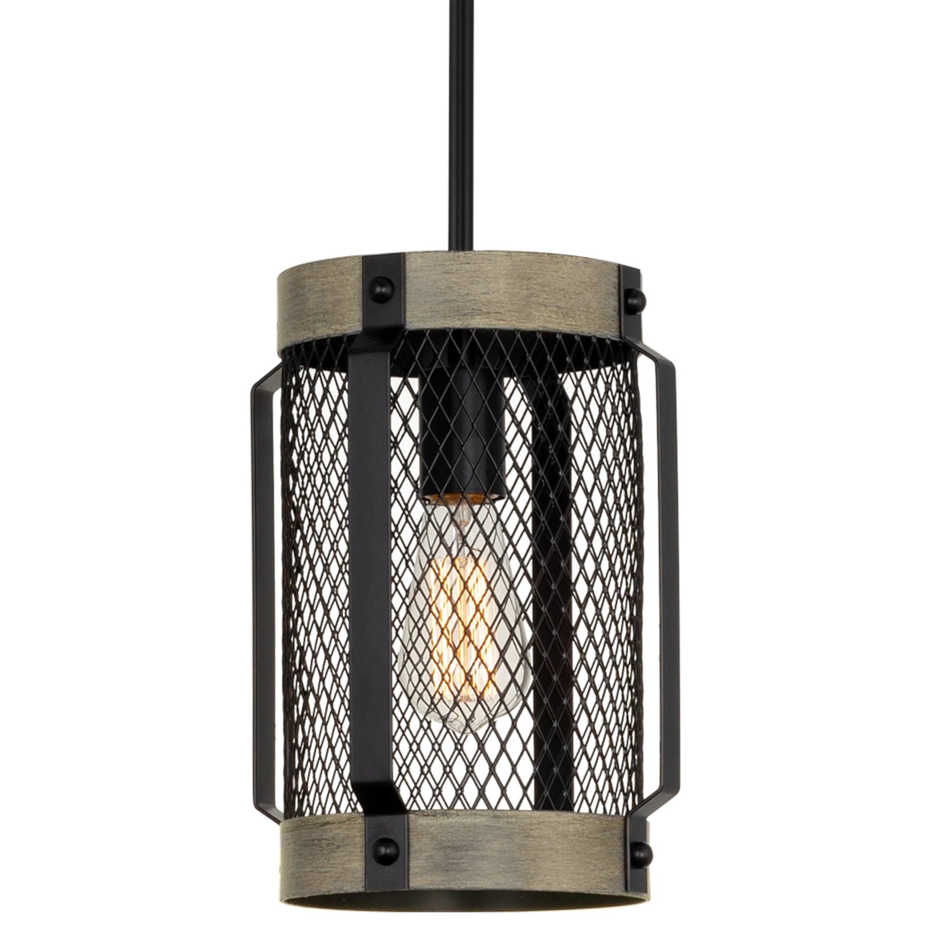 Suspension lanterne moderne Giles 11 en treillis de style ferme