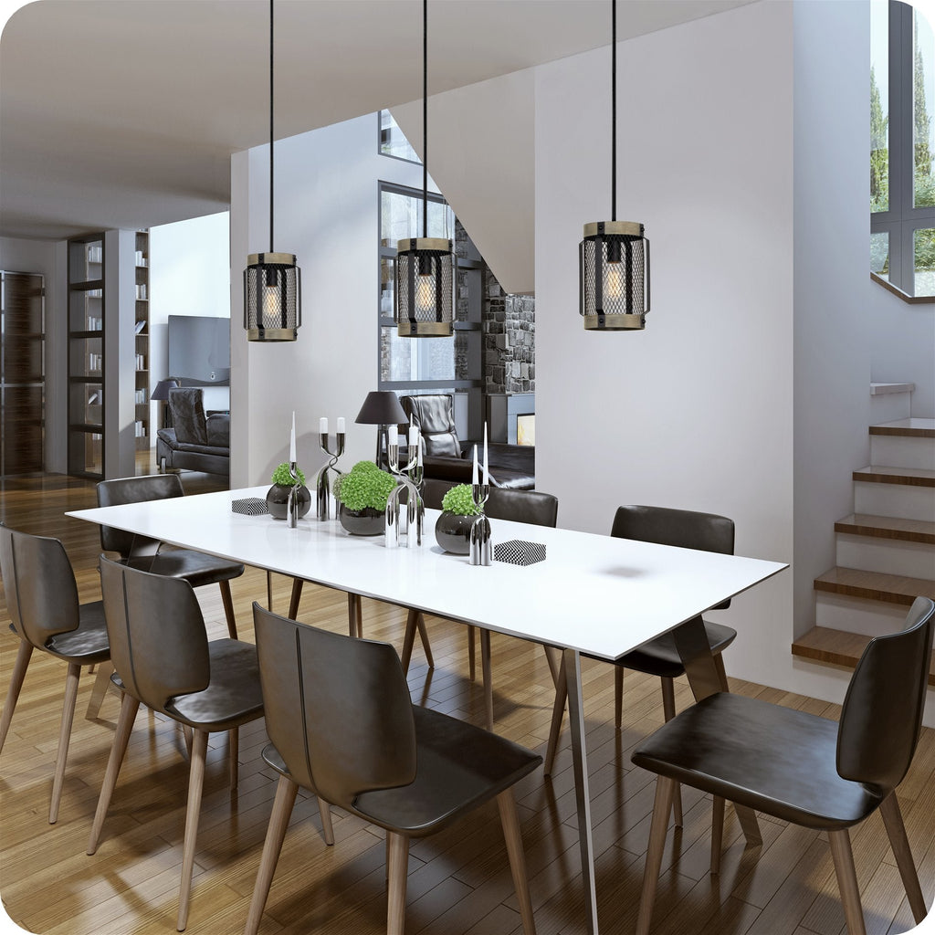 Suspension lanterne moderne Giles 11 en treillis de style ferme