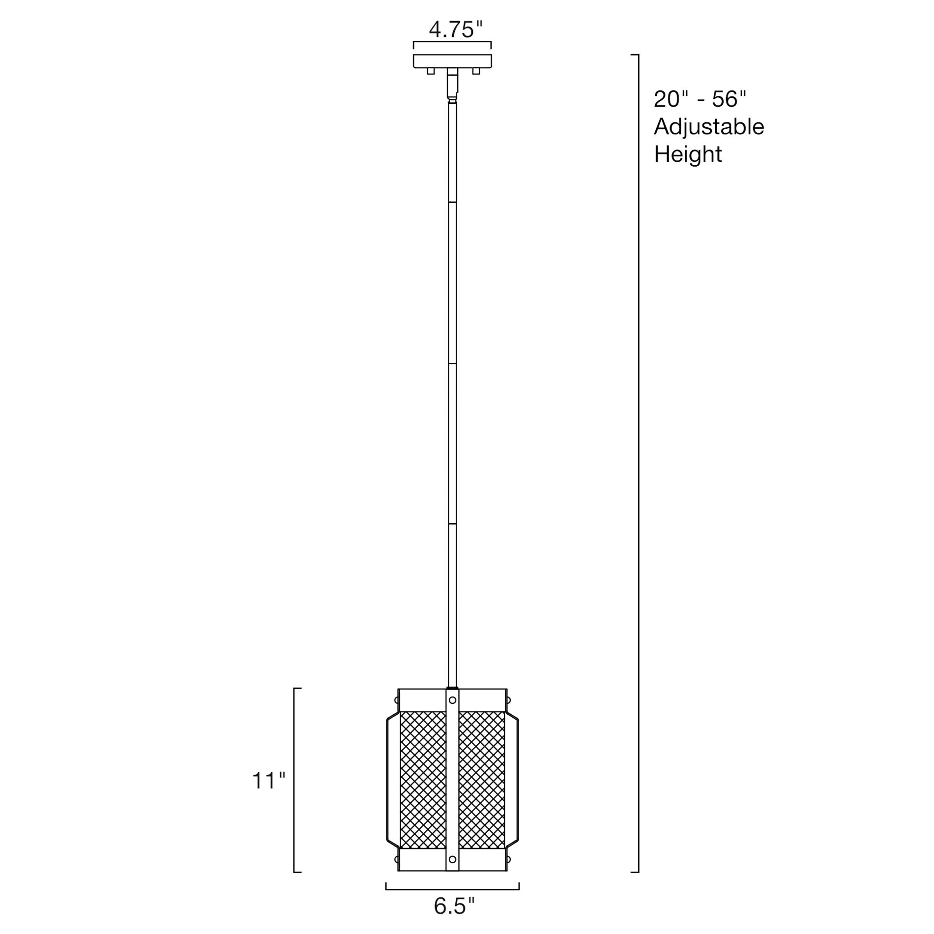 Suspension lanterne moderne Giles 11 en treillis de style ferme