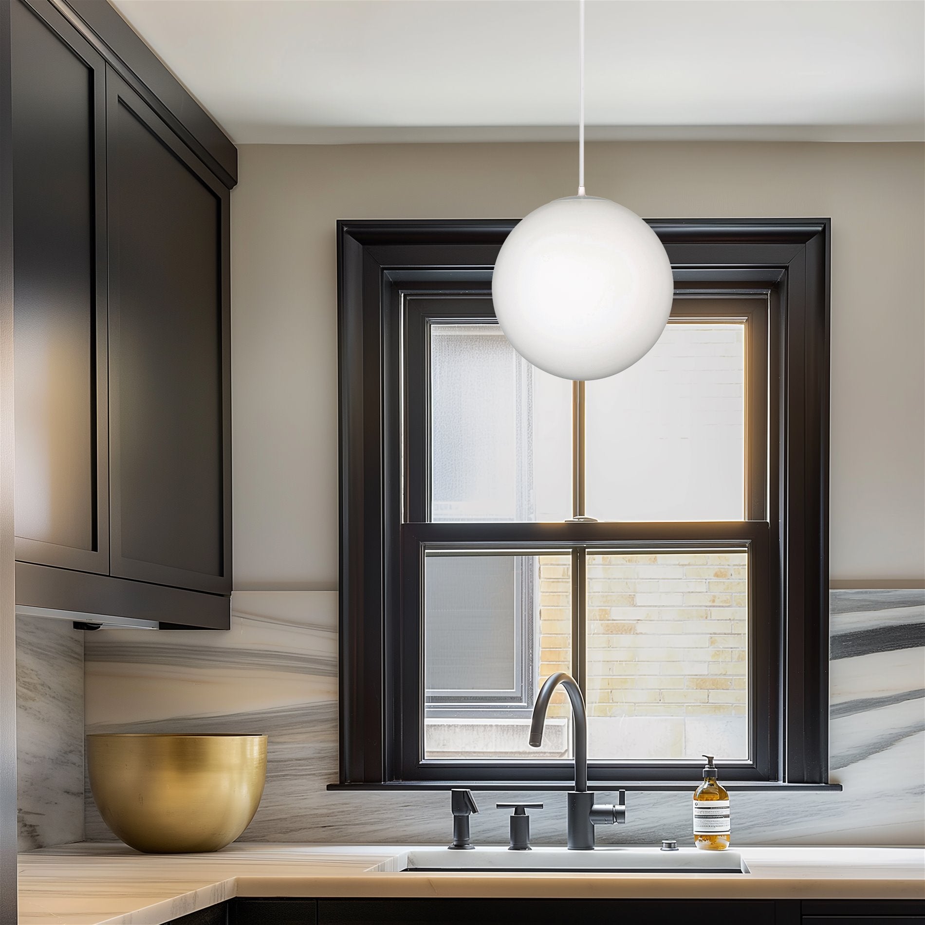 Suspension sphérique moderne Ceres 10 du milieu du siècle