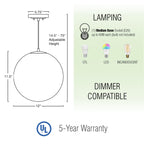 Suspension sphérique moderne Ceres 12