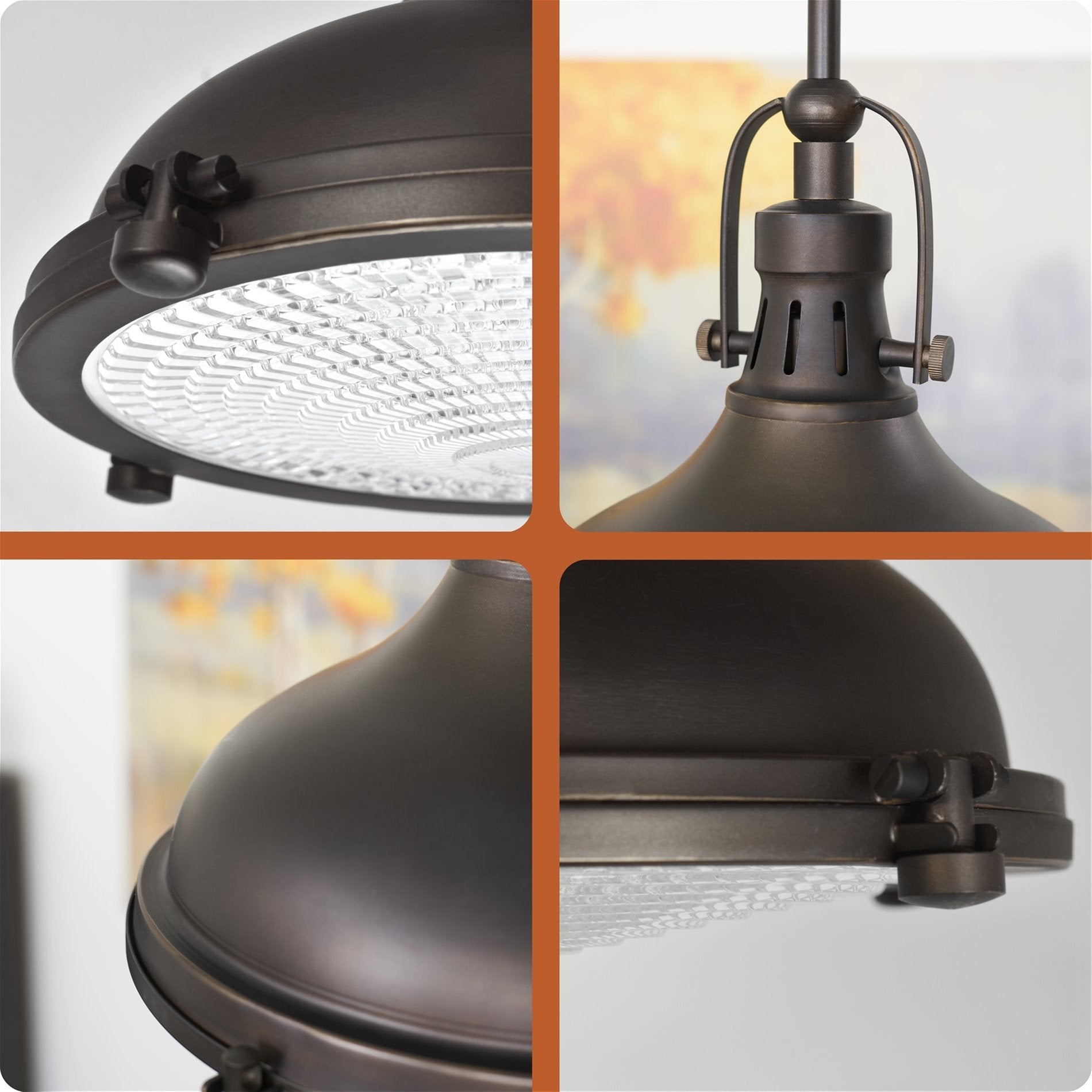 Suspension Beacon 11 style industriel/fermier/nautique