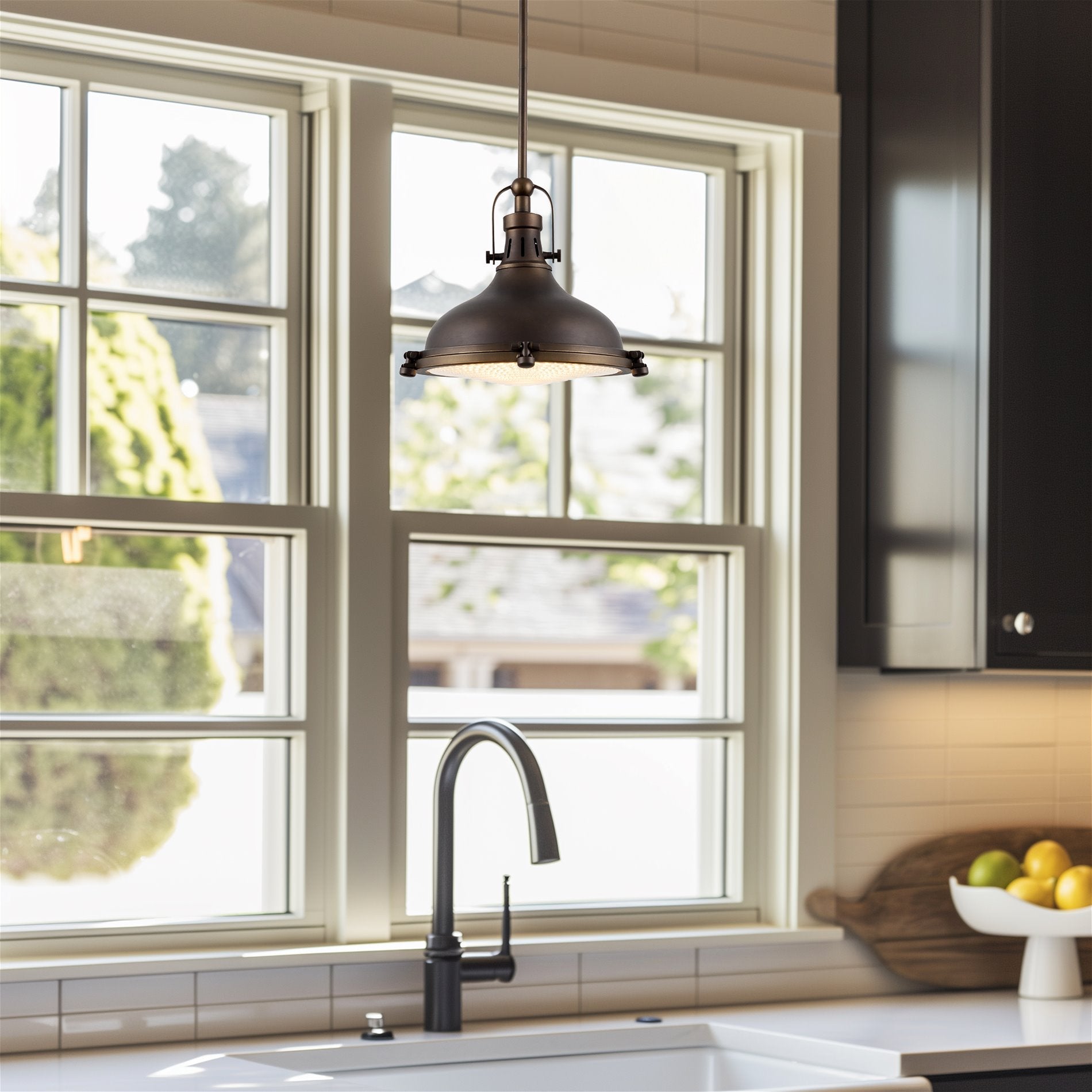 Suspension Beacon 11 style industriel/fermier/nautique