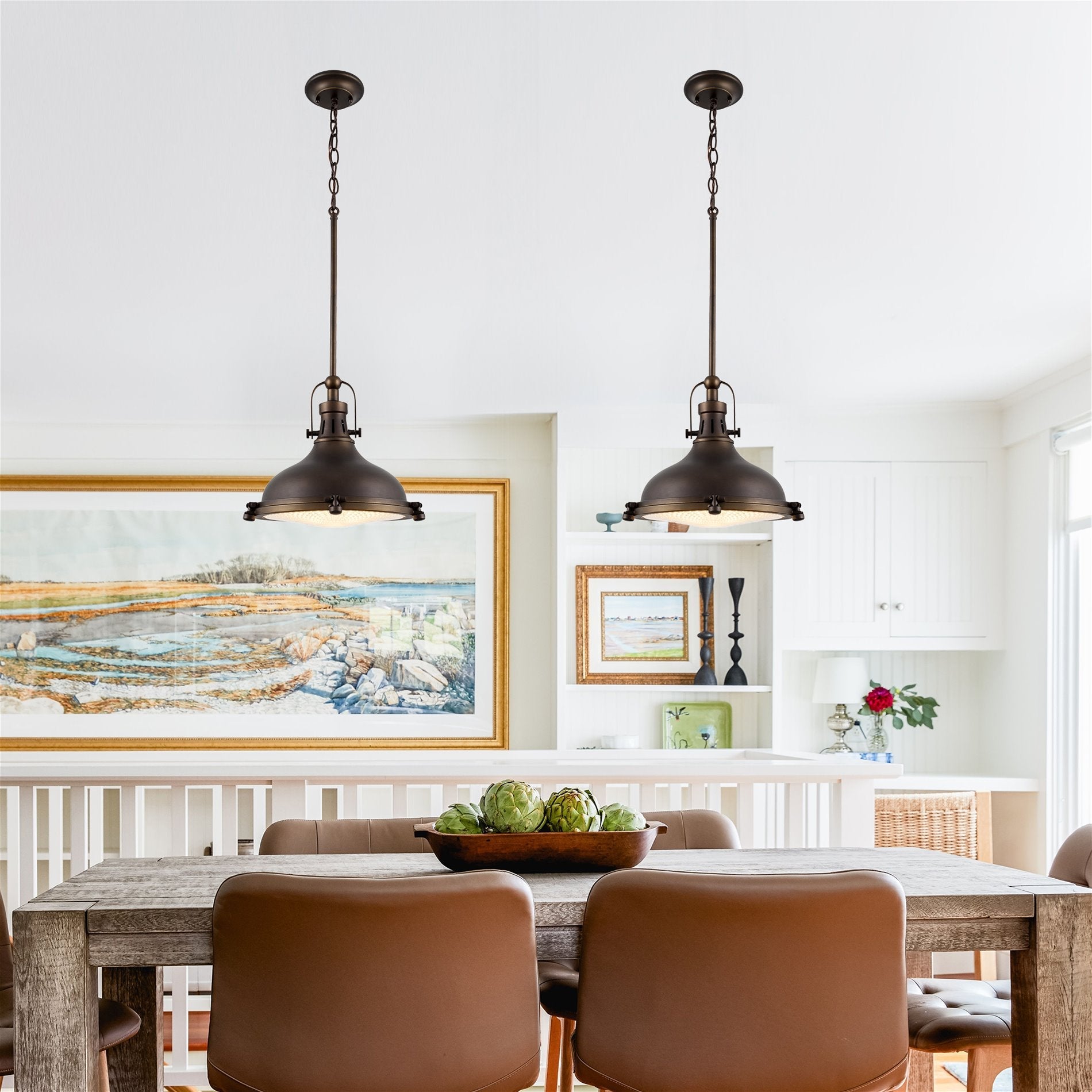 Suspension Beacon 11 style industriel/fermier/nautique