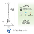 Suspension Beacon 11 style industriel/fermier/nautique