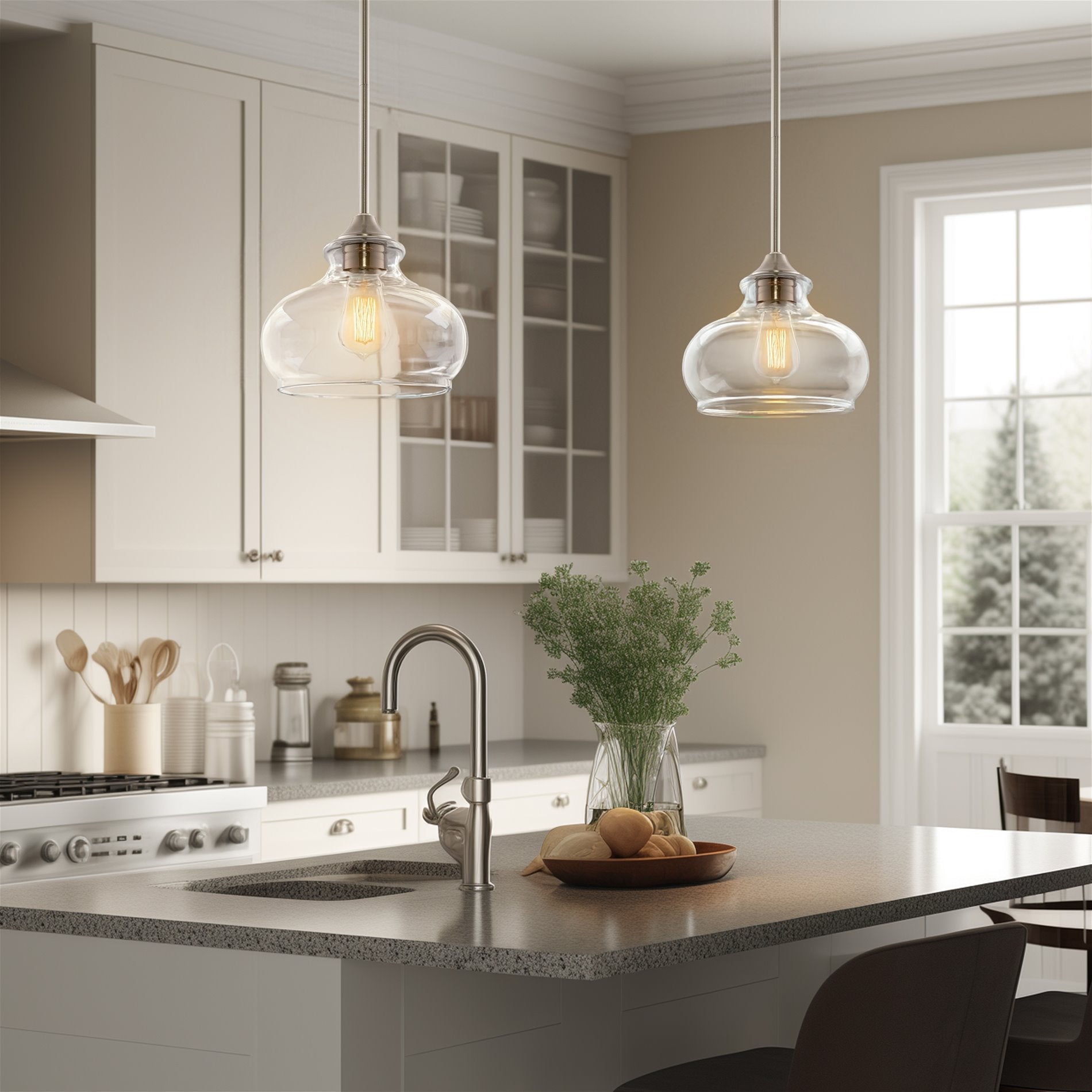 Suspension Harlow 9 style industriel moderne / ferme / école / rustique