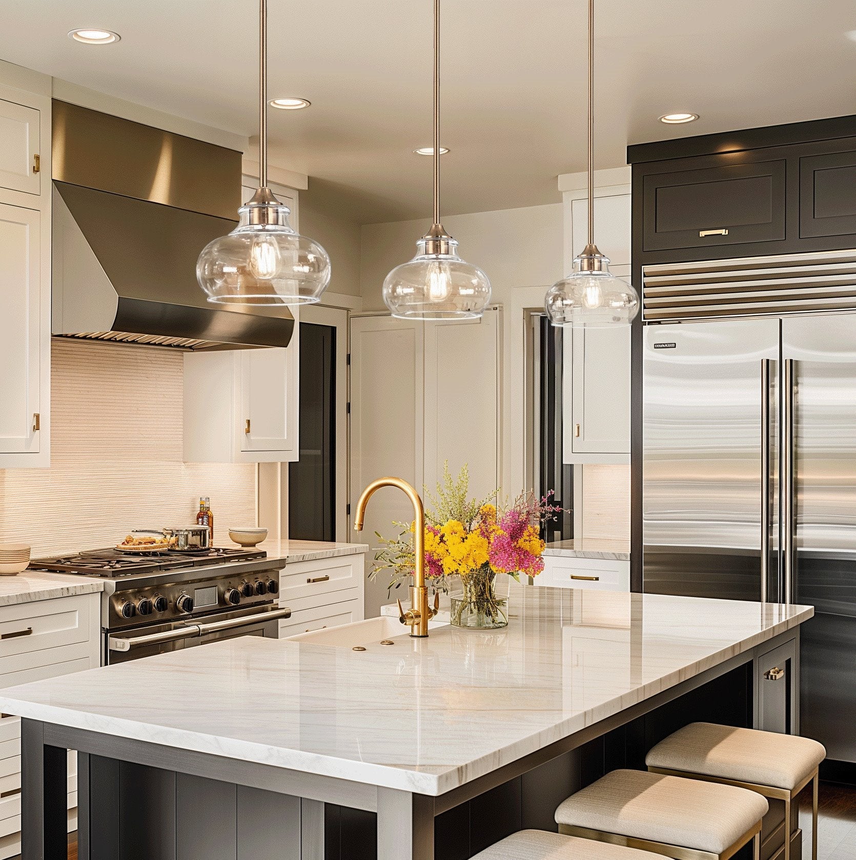 Suspension Harlow 9 style industriel moderne / ferme / école / rustique