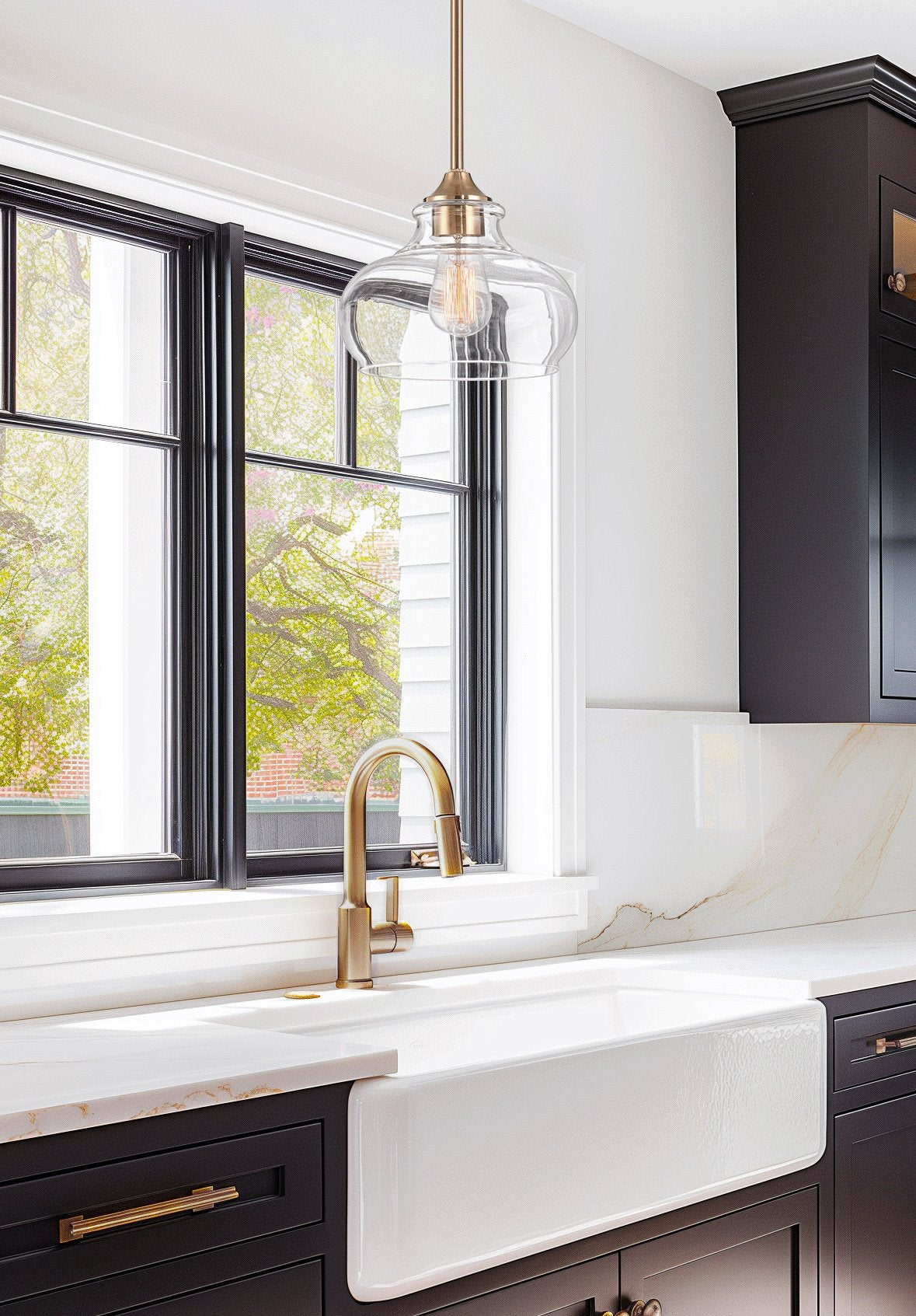 Suspension Harlow 9 style industriel moderne / ferme / école / rustique