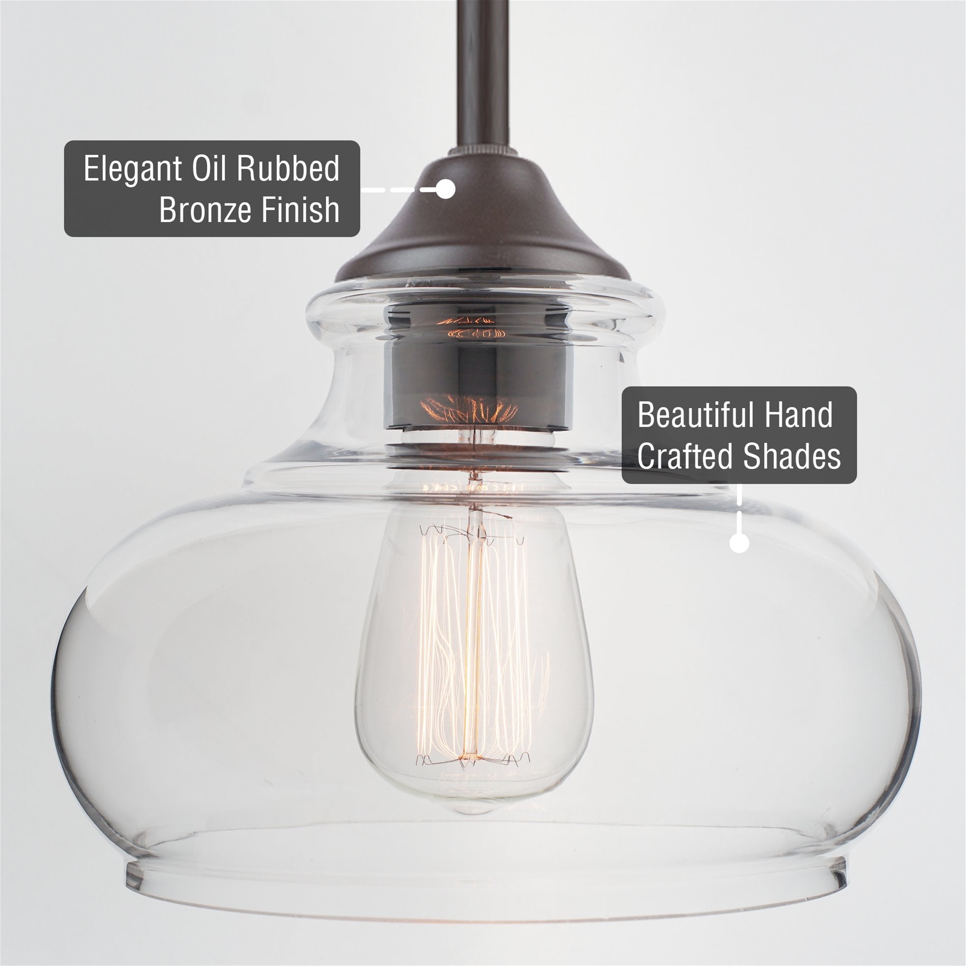 Suspension Harlow 9 style industriel moderne de ferme