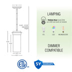 Suspension moderne Vivienne 13