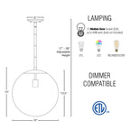 Suspension sphérique moderne Ceres 14 du milieu du siècle