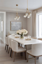 Lustre suspendu moderne Kira Home Jewel 16 à 6 lumières en cristal, hauteur de suspension réglable, finition laiton élégant