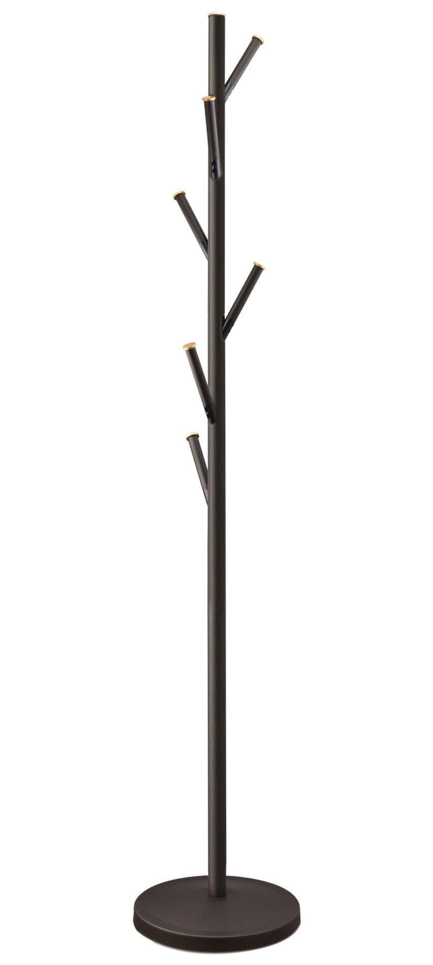 Porte-manteau autoportant moderne Addison 68 à 6 crochets, en métal, finition bronze huilé