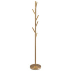 Appendiabiti da terra in metallo con 6 ganci Addison 68 Modern, ottone freddo