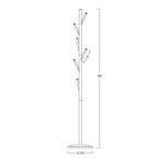 Appendiabiti da terra in metallo con 6 ganci Addison 68 Modern, ottone freddo