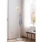 Porte-manteau autoportant en métal Addison 68, acier satiné