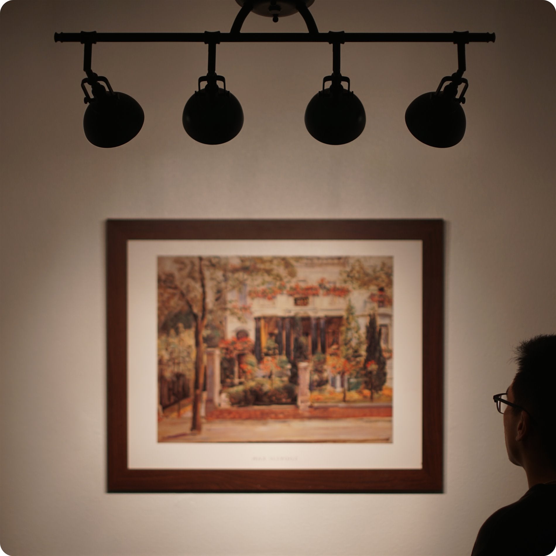 Éclairage sur rail directionnel industriel Broadway 30 à 4 lampes