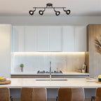 Éclairage sur rail directionnel industriel Broadway 30 à 4 lampes