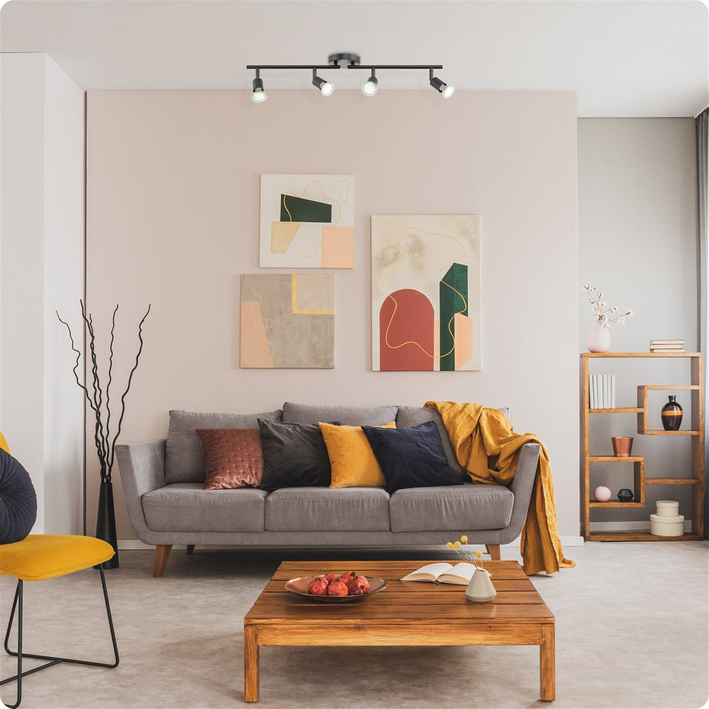 Applique murale/plafonnier directionnel moderne à 4 lumières Langford 27