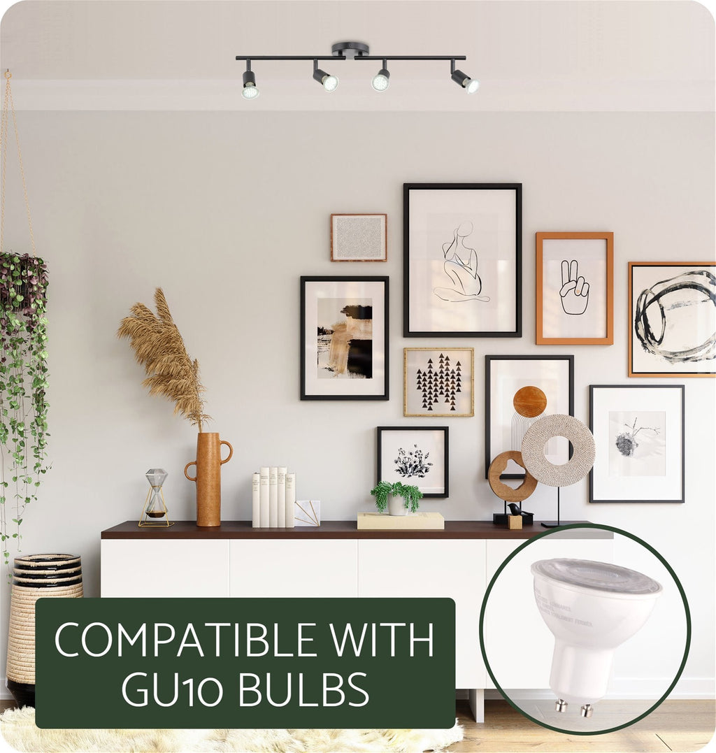 Applique murale/plafonnier directionnel moderne à 4 lumières Langford 27