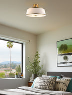 Plafonnier semi-encastré moderne Zoey 18 à 3 lumières