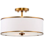 Plafonnier semi-encastré rétro moderne à 3 lumières Chloe 15