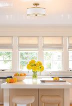 Plafonnier semi-encastré rétro moderne à 3 lumières Chloe 15