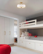 Plafonnier semi-encastré rétro moderne à 3 lumières Chloe 15