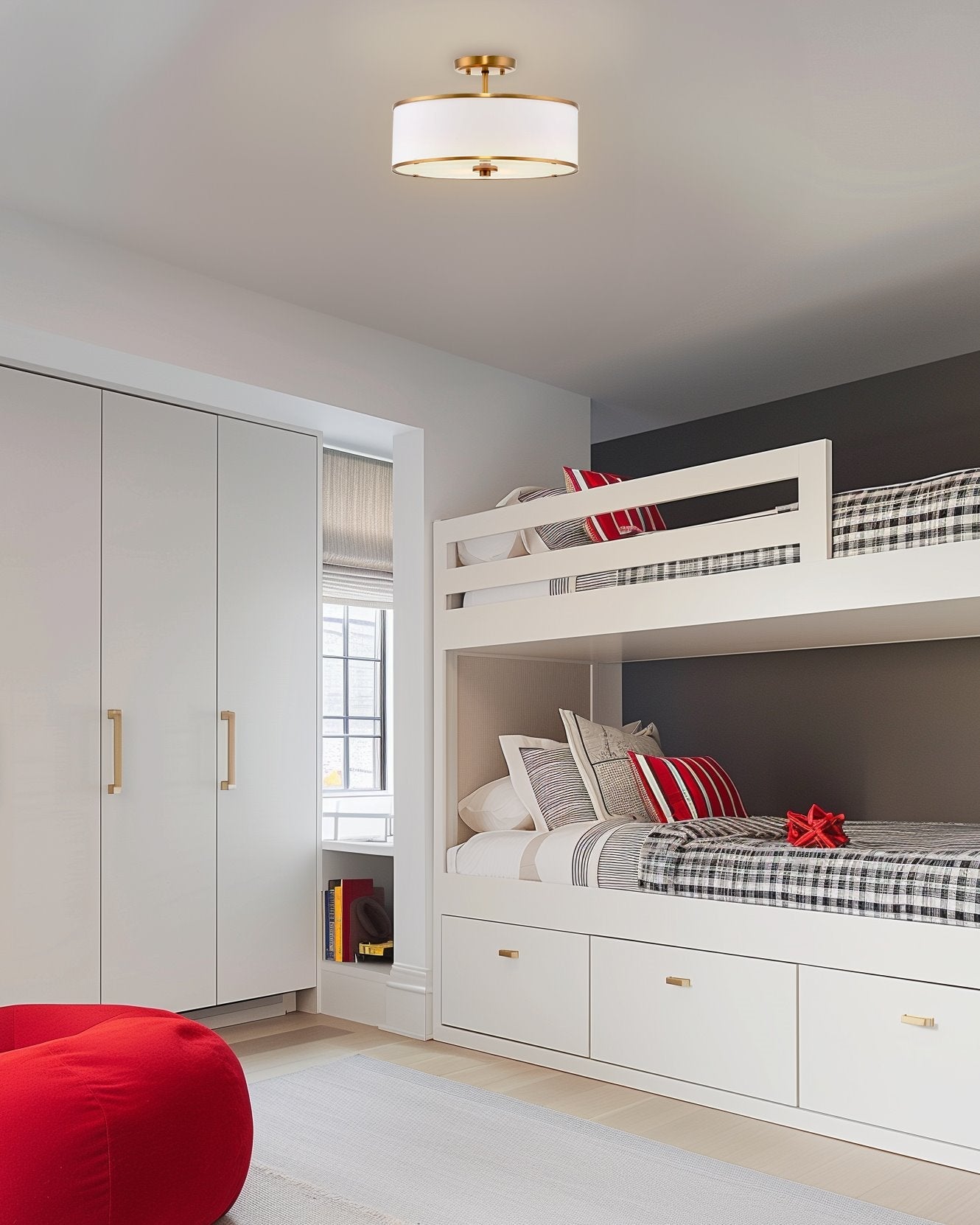 Plafonnier semi-encastré rétro moderne à 3 lumières Chloe 15