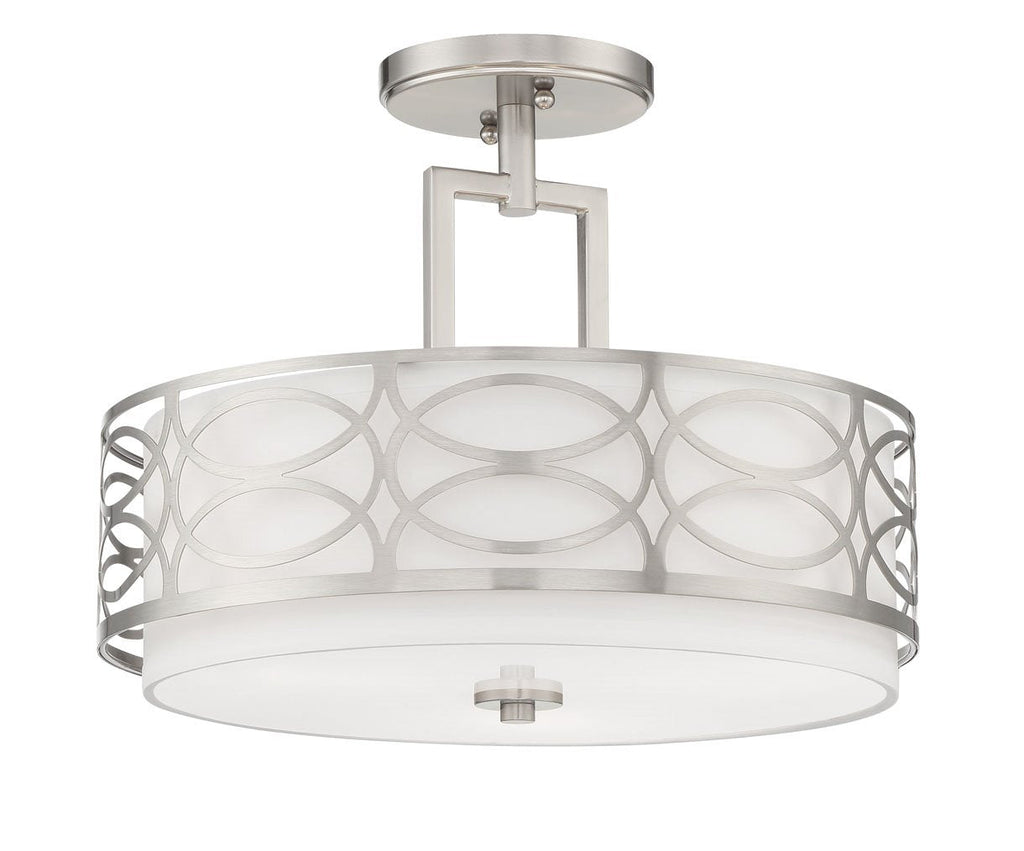 Plafoniera Sienna 15 a 3 luci semi-incasso