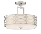 Plafoniera Sienna 15 a 3 luci semi-incasso