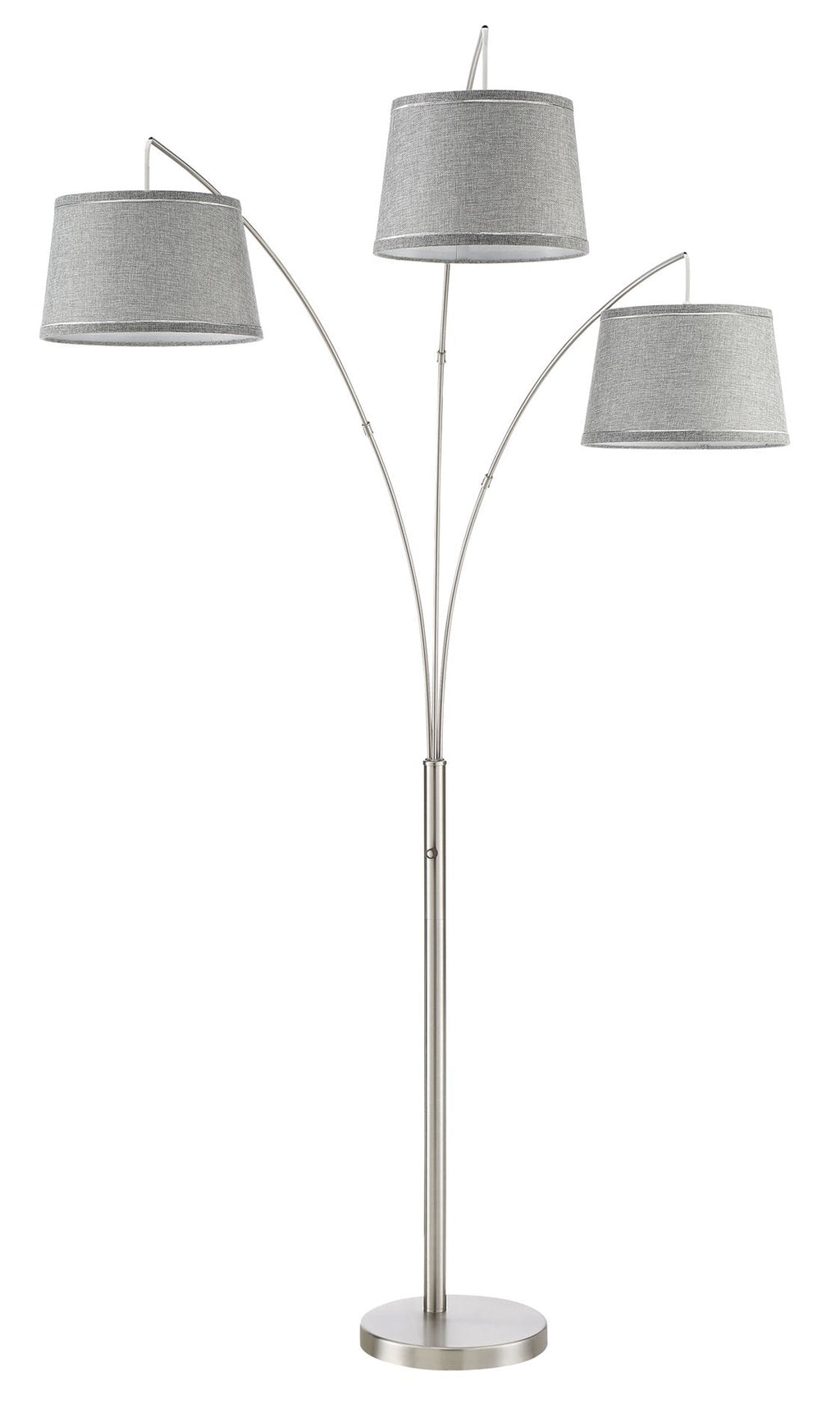 Lampadaire arqué moderne Akira 79 à 3 lumières avec interrupteur à 3 positions