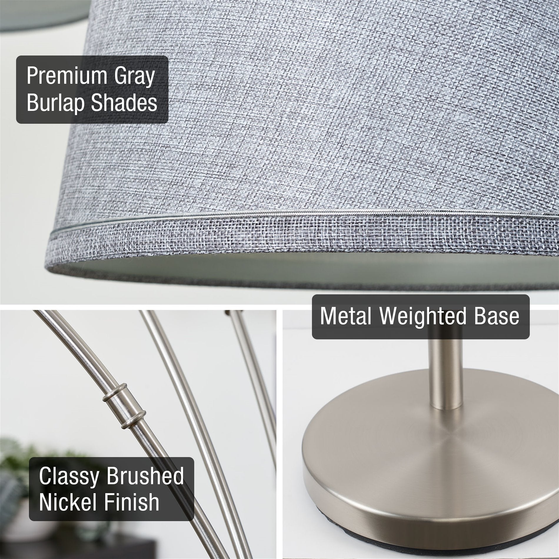 Lampadaire arqué moderne Akira 79 à 3 lumières avec interrupteur à 3 positions