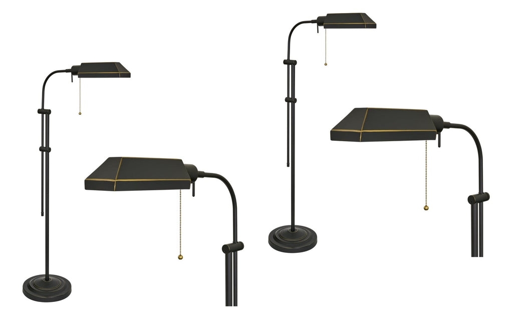 Kira Home Prescott 58 Lampada da Terra Industriale Moderna Regolabile con Lampadina LED 6W (eq. 60W)
