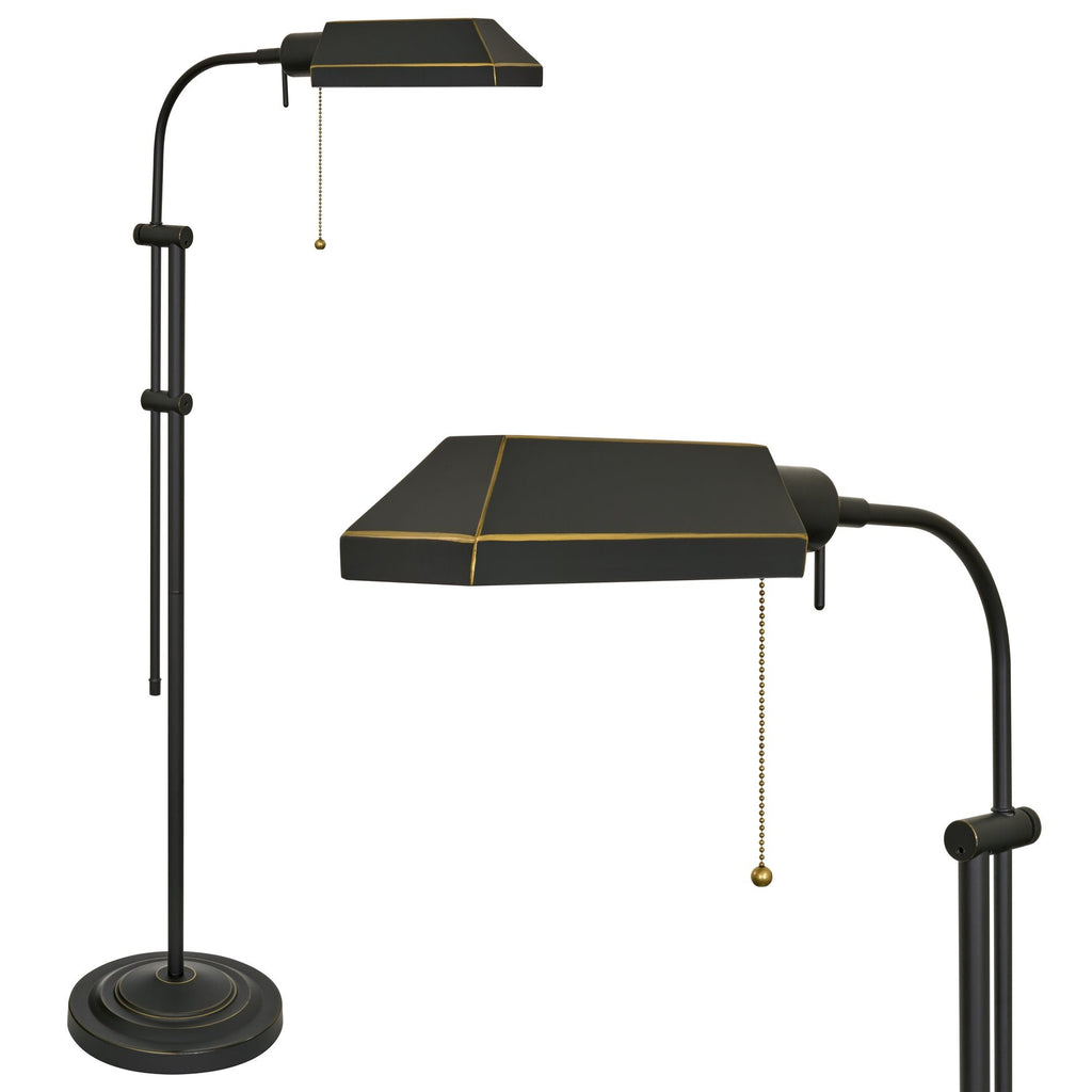 Kira Home Prescott Lampada da terra moderna industriale regolabile 58" con lampadina LED da 6W (equivalente a 60W)