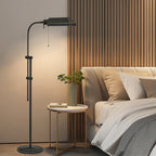 Kira Home Prescott Lampada da terra moderna industriale regolabile 58" con lampadina LED da 6W (equivalente a 60W)