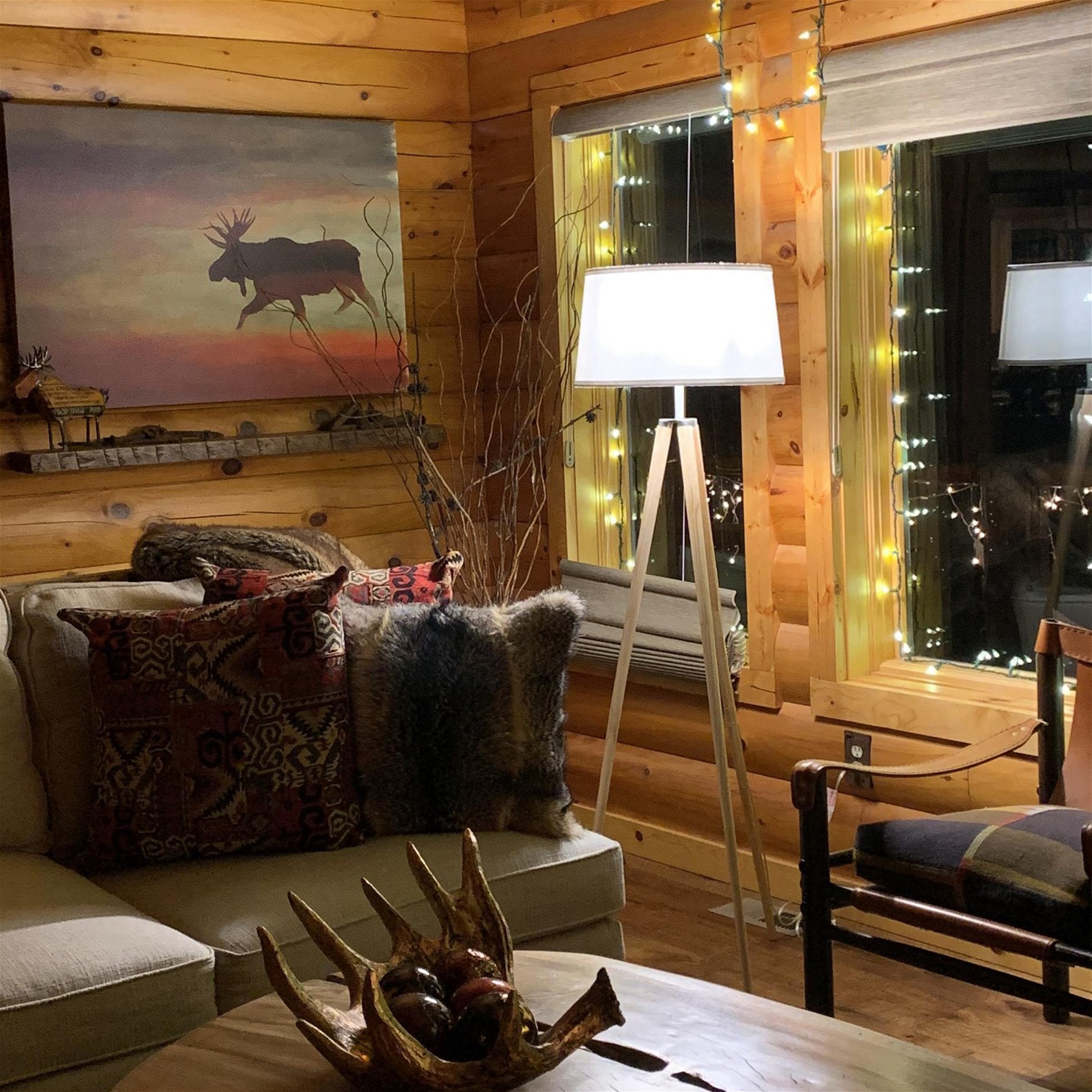 Lampe sur pied tripode moderne Grace 61, 9 W, LED