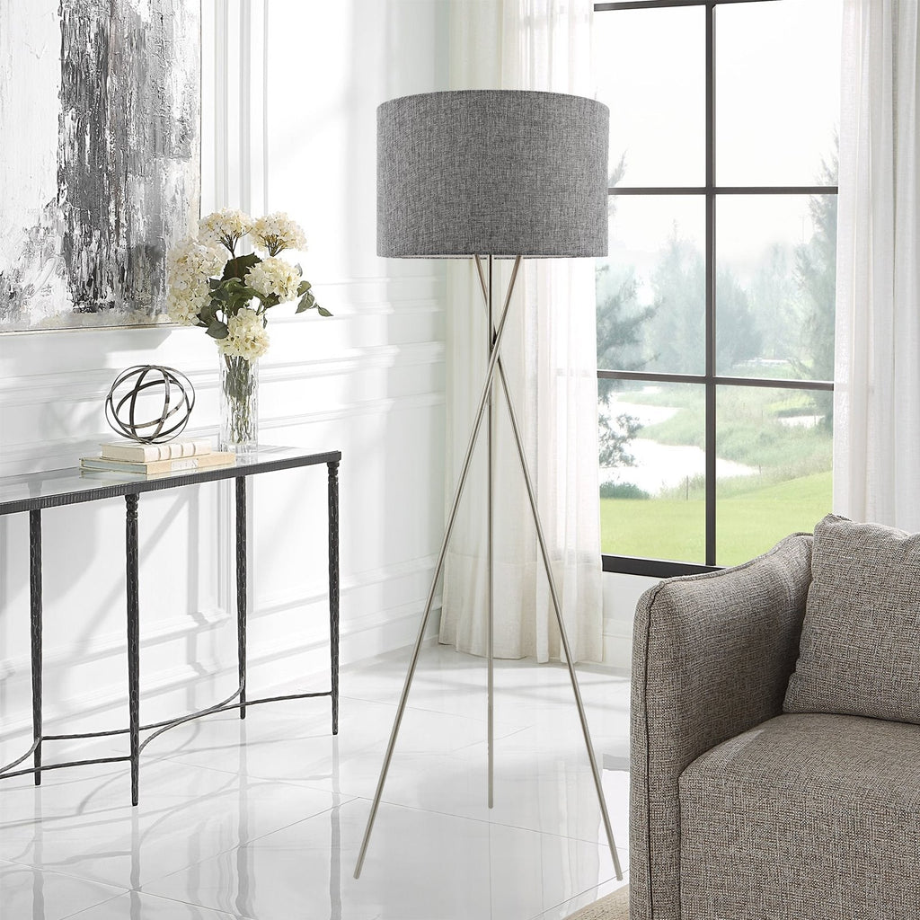 Lampadaire trépied Sadie 60, style moderne du milieu du siècle, LED 9W