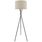 Lampada da terra Sadie 60 moderna a treppiede con LED da 9W