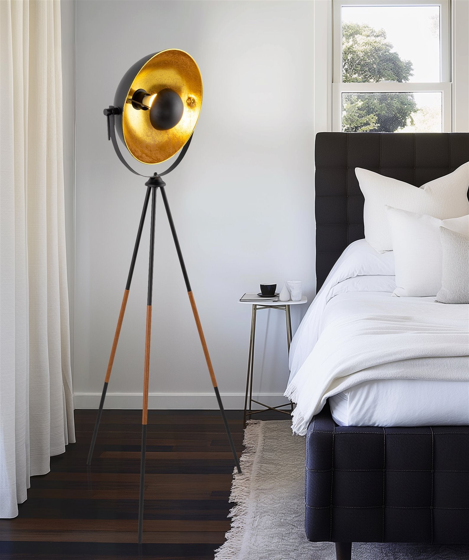 Lampadaire tripode industriel moderne Sulis 58 LED 9W