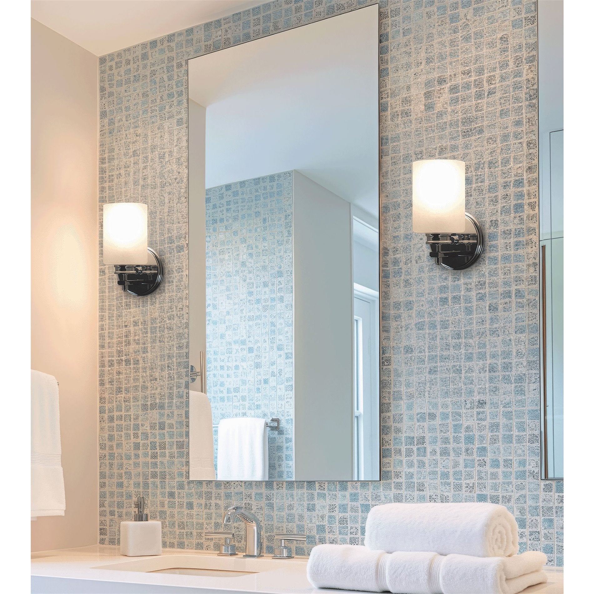 Phoebe 5 Abat-jour en verre dépoli à bulles / Verre de rechange, paquet de 3