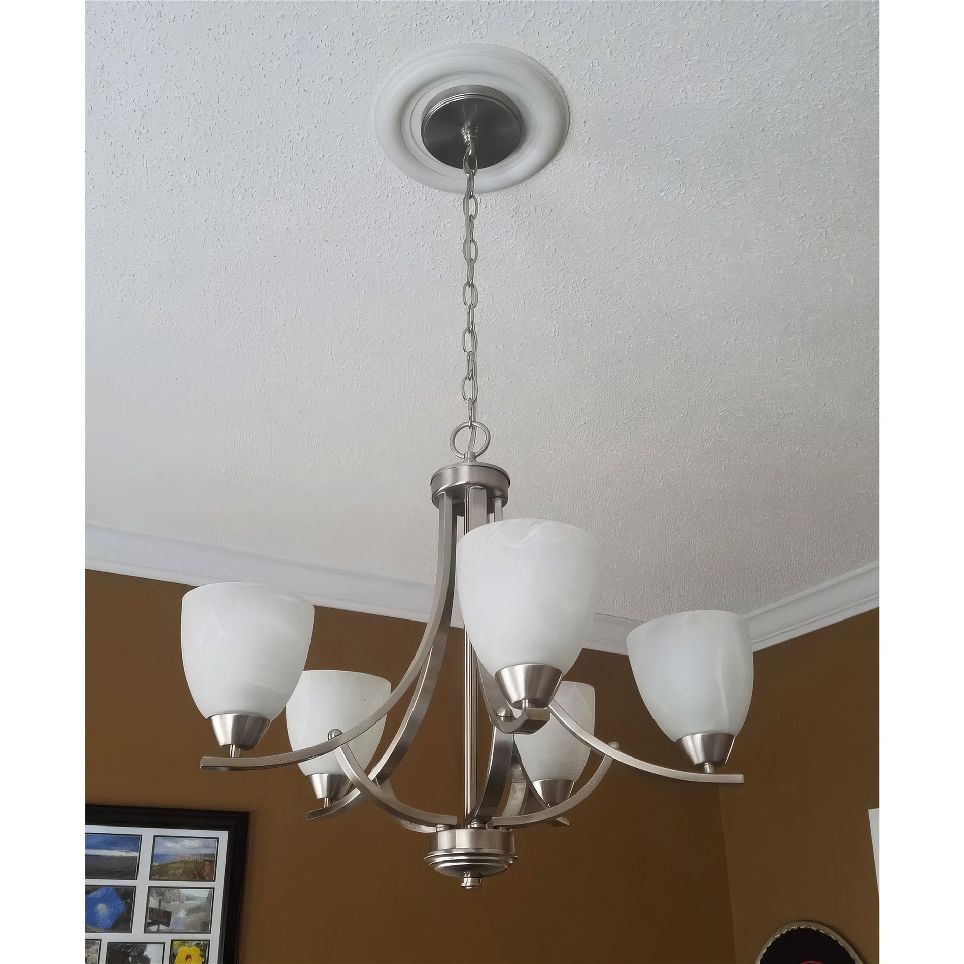 Abat-jour en verre albâtre Weston 5 / Verre de rechange, paquet de 3