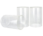Lot de 3 abat-jour de rechange en verre transparent bullé Brentwood 6