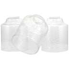 Abat-jour en verre martelé Caspian 6 / Verre de rechange, lot de 3