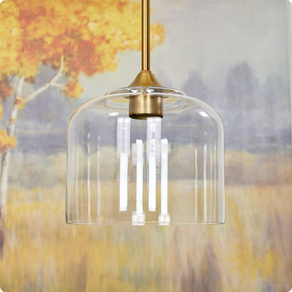 Abat-jour en verre transparent Luxe 9 / Verre de remplacement